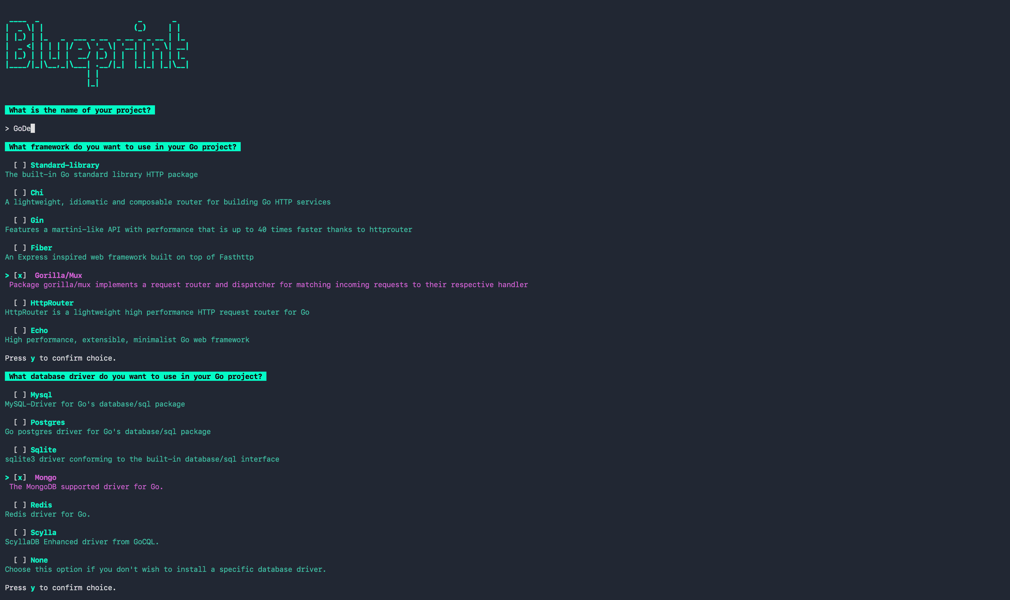 go-blueprint: The create-next-app for Go